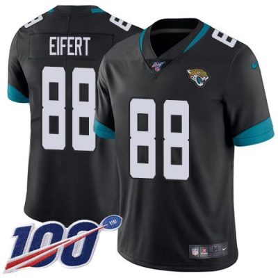 Nike Jacksonville Jaguars #88 Tyler Eifert Black Team Color Stitched NFL 100th Season Vapor Untouchable Limited Jersey