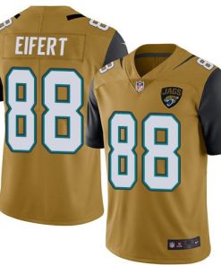 Nike Jacksonville Jaguars #88 Tyler Eifert Gold Stitched NFL Limited Rush Jersey