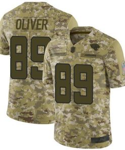 Nike Jacksonville Jaguars #89 Josh Oliver Camo Stitched NFL Limited 2018 Salute To Service Jersey