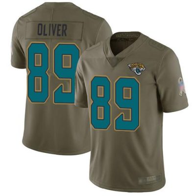 Nike Jacksonville Jaguars #89 Josh Oliver Olive Stitched NFL Limited 2017 Salute To Service Jersey