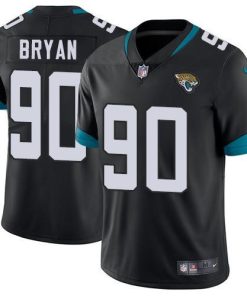 Nike Jacksonville Jaguars #90 Taven Bryan Black Team Color Stitched NFL Vapor Untouchable Limited Jersey