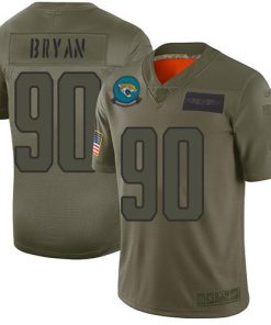 Nike Jacksonville Jaguars #90 Taven Bryan Camo Stitched NFL Limited 2019 Salute To Service Jersey