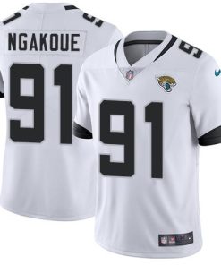 Nike Jacksonville Jaguars #91 Yannick Ngakoue White Stitched NFL Vapor Untouchable Limited Jersey