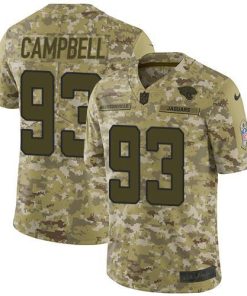 Nike Jacksonville Jaguars #93 Calais Campbell Camo Stitched NFL Limited 2018 Salute To Service Jersey