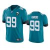 Nike Jacksonville Jaguars #99 Marcell Dareus Teal 25th Anniversary Vapor Limited Stitched NFL 100th Season Jersey