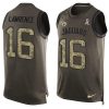 Nike Jaguars #16 Trevor Lawrence Green Stitched NFL Limited Salute To Service Tank Top Jersey