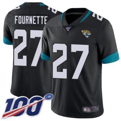 Nike Jaguars #27 Leonard Fournette Black Team Color Stitched NFL 100th Season Vapor Limited Jersey