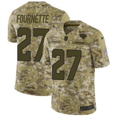 Nike Jaguars #27 Leonard Fournette Camo Stitched NFL Limited 2018 Salute To Service Jersey
