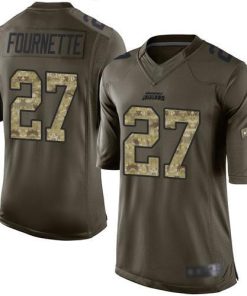 Nike Jaguars #27 Leonard Fournette Green Stitched NFL Limited 2015 Salute To Service Jersey
