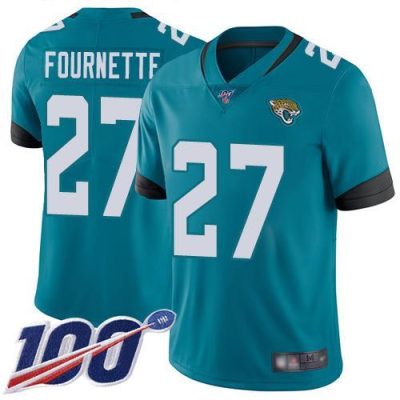 Nike Jaguars #27 Leonard Fournette Teal Green Alternate Stitched NFL 100th Season Vapor Limited Jersey