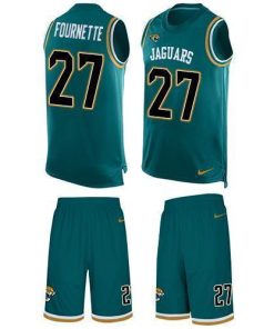 Nike Jaguars #27 Leonard Fournette Teal Green Alternate Stitched NFL Limited Tank Top Suit Jersey