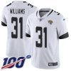 Nike Jaguars #31 Darious Williams White Stitched NFL 100th Season Vapor Limited Jersey