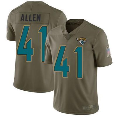 Nike Jaguars #41 Josh Allen Olive Stitched NFL Limited 2017 Salute To Service Jersey