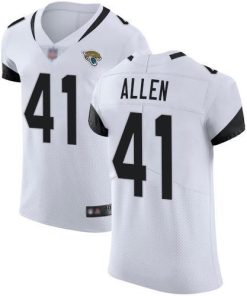 Nike Jaguars #41 Josh Allen White Stitched NFL Vapor Untouchable Elite Jersey