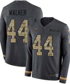 Nike Jaguars #44 Travon Walker Anthracite Salute To Service Stitched NFL Limited Therma Long Sleeve Jersey
