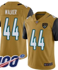 Nike Jaguars #44 Travon Walker Gold Stitched NFL Limited Rush 100th Season Jersey