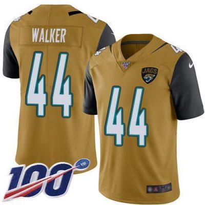 Nike Jaguars #44 Travon Walker Gold Stitched NFL Limited Rush 100th Season Jersey