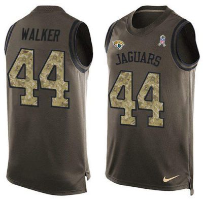 Nike Jaguars #44 Travon Walker Green Stitched NFL Limited Salute To Service Tank Top Jersey