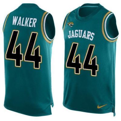 Nike Jaguars #44 Travon Walker Teal Green Team Color Stitched NFL Limited Tank Top Jersey