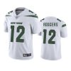 Nike Jets #12 Aaron Rodgers White Stitched NFL Vapor Untouchable Limited Jersey