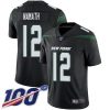 Nike Jets #12 Joe Namath Black Alternate Stitched NFL 100th Season Vapor Limited Jersey