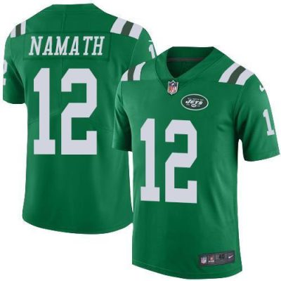 Nike Jets #12 Joe Namath Green Stitched NFL Elite Rush Jersey