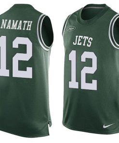 Nike Jets #12 Joe Namath Green Team Color Stitched NFL Limited Tank Top Jersey