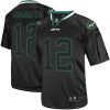 Nike Jets #12 Joe Namath Lights Out Black Stitched NFL Elite Jersey
