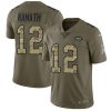 Nike Jets #12 Joe Namath Olive/Camo Stitched NFL Limited 2017 Salute To Service Jersey