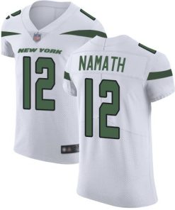 Nike Jets #12 Joe Namath White Stitched NFL Vapor Untouchable Elite Jersey