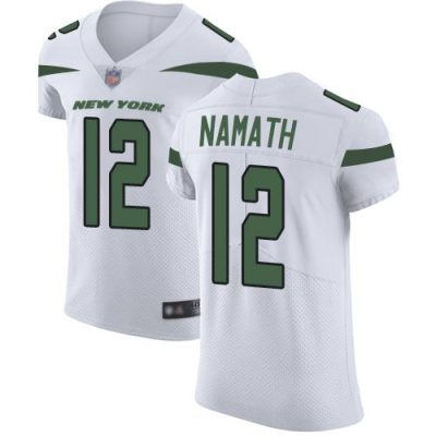 Nike Jets #12 Joe Namath White Stitched NFL Vapor Untouchable Elite Jersey