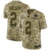 Nike Jets #2 Zach Wilson Camo Stitched NFL Limited 2018 Salute To Service Jersey