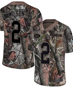 Nike Jets #2 Zach Wilson Camo Stitched NFL Limited Rush Realtree Jersey