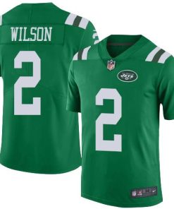 Nike Jets #2 Zach Wilson Green Stitched NFL Limited Rush Jersey