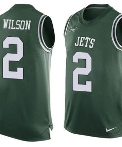 Nike Jets #2 Zach Wilson Green Team Color Stitched NFL Limited Tank Top Jersey