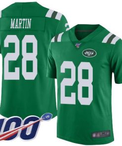 Nike Jets #28 Curtis Martin Green Stitched NFL Limited Rush 100th Season Jersey