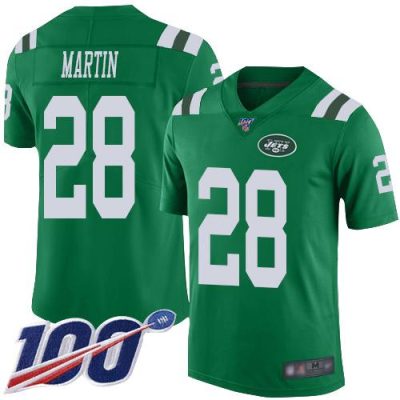 Nike Jets #28 Curtis Martin Green Stitched NFL Limited Rush 100th Season Jersey