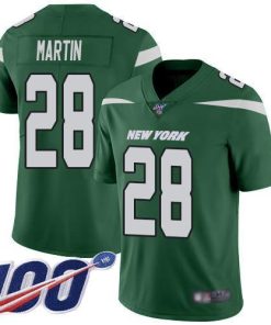 Nike Jets #28 Curtis Martin Green Team Color Stitched NFL 100th Season Vapor Limited Jersey