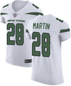 Nike Jets #28 Curtis Martin White Stitched NFL Vapor Untouchable Elite Jersey