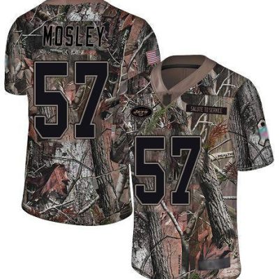 Nike Jets #57 C.J. Mosley Camo Stitched NFL Limited Rush Realtree Jersey