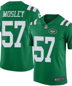 Nike Jets #57 C.J. Mosley Green Stitched NFL Limited Rush Jersey