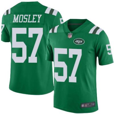 Nike Jets #57 C.J. Mosley Green Stitched NFL Limited Rush Jersey