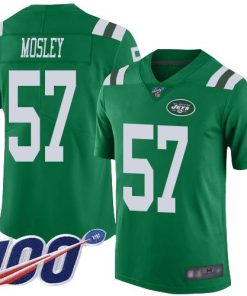 Nike Jets #57 C.J. Mosley Green Stitched NFL Limited Rush 100th Season Jersey