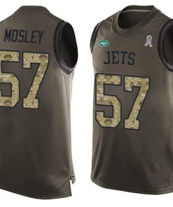 Nike Jets #57 C.J. Mosley Martin Green Stitched NFL Limited Salute To Service Tank Top Jersey