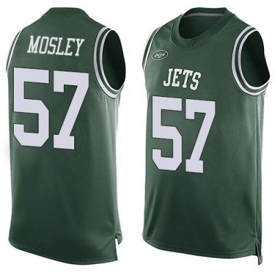 Nike Jets #57 C.J. Mosley Martin Green Team Color Stitched NFL Limited Tank Top Jersey