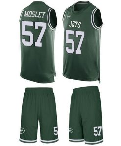 Nike Jets #57 C.J. Mosley Martin Green Team Color Stitched NFL Limited Tank Top Suit Jersey