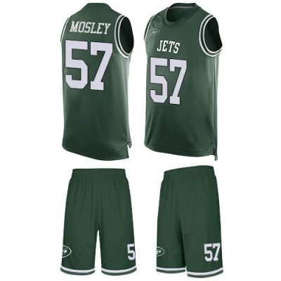 Nike Jets #57 C.J. Mosley Martin Green Team Color Stitched NFL Limited Tank Top Suit Jersey