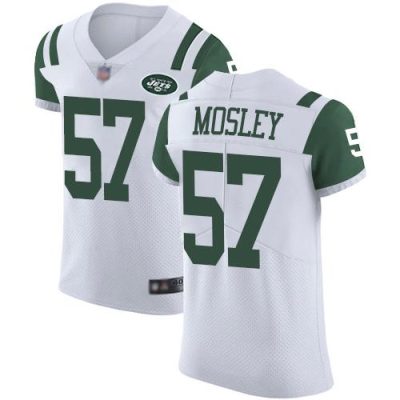 Nike Jets #57 C.J. Mosley White Stitched NFL Vapor Untouchable Elite Jersey