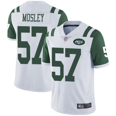 Nike Jets #57 C.J. Mosley White Stitched NFL Vapor Untouchable Limited Jersey