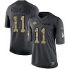 Nike Kansas City Chiefs #11 Demarcus Robinson Black Stitched NFL Limited 2016 Salute To Service Jersey